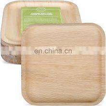 Romantic Disposable Biodegradable Areca Palm Leaf Wooden Bamboo Plate for Party thumbnail-3