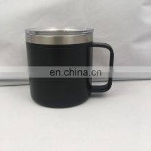 Custom Logo Stainless Steel Coffee Travel Mug With Lid and Handle thumbnail-2