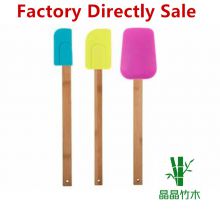 bamboo kitchen tool bamboo utensil set with silicon case bamboo spatula turner