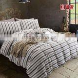 Stripe Design Bed Linen, Home/Hotel Use Comfortable Bed Fitted Sets 4pcs thumbnail-1