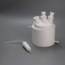 Chemical and Pharmaceutical Hydrogen Fluoride Distillation Condensing Device Corrosion-resistant and High-temperature-resistant Teflon Plastic Distillation Reaction Device Flask With Cooling Jacket thumbnail-5