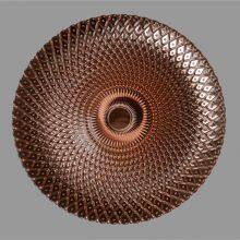 Wholesale Hand Made 13 Inches Red And Gold Banquet Wedding Glass Charger Plates thumbnail-2