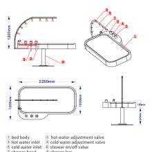 Pikes VTSPA-02 Acrylic Material Beauty Spa Water Hydro Therapy Massage Bed thumbnail-3