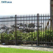 Metal Anti Rust Easily Assembled Wrought Iron Railing Fence Villa Security Galvanized Steel Fence thumbnail-1