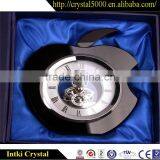 Black apple shaped fashionable dubai crystal gift clock