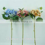 High Quality Pure Handmade Fabric Colorful Artificial Hydrangea Flower Wholesale thumbnail-3
