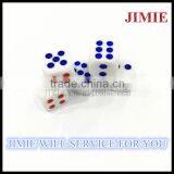13mm Acrylic Playing Dice With Colored Dots thumbnail-1