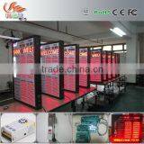 RGX LED rate sign, 8 rows small electronic led exchange rate sign for bank and restaurant