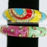 Vintage Style Multi Colored Epoxy Bangle thumbnail-5