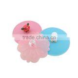 Hot Sell Food Grade Lovely Silicone Coffee Cup Cover Lid,LFGB Siliocne Cup Cover thumbnail-1