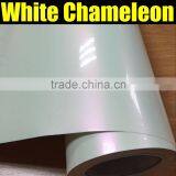 Popular White Chameleon Pearl Vinyl Film With Air Free Bubbles thumbnail-3