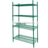 Adjustable Metal 4 Tiers Chrome Carbon Steel Wire Shelving Rack thumbnail-3
