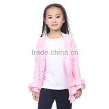 Pink Coton Long Sleeve Big Girls Autumn Clothing Toddler Girl Children Clothing Kids Coat thumbnail-1