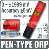 Pen-type ORP Meter Redox Tester -1999mV~1999mV Millivolts Backlight LCD Pool Aquarium