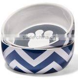 Colorful Ceramic Pet Bowl Decal Bowl