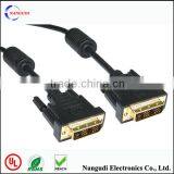 DVI Cable 18 Pin+5 Pin Male to Male+2 Ferrite thumbnail-1