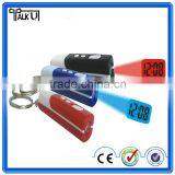 Novelty Design Easy Carry Portable Mini Digital Lcd Projector Keychain Clock thumbnail-2