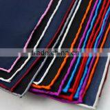 Hand Made Contrast Color Margin Pocket Square Silk thumbnail-3