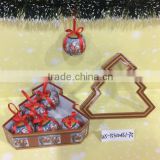 Hot Selling High Quality 7cm Personalized Christmas Ball Ornaments With Tree Shape Gift Box