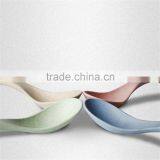 Wheat Straw Plastic Tableware Colorful Spoon Set thumbnail-2
