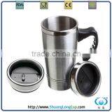 16oz Double Wall Stainless Steel Mug Colored Stainless Steel Tumbler thumbnail-1