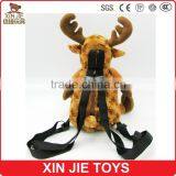 Plush Deer Backpack Good Quality Animal Shape Backpack Custom Kids Plush Animal Backpack thumbnail-3