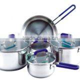 7pcs Set of Stainless Steel Tivoli Rainbow Swiss Pro Cookware