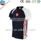 Sports Shirt Made of 100% Cotton Sweat Absorbing, With Silkscreen and Embroidery Logo