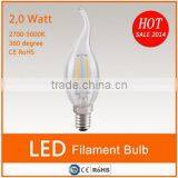 200lm Led Fialment Bulb With Tail Candle Lamp thumbnail-1