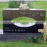 black tombstone headstone