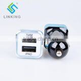 Convenient Cigarette Lighter Power Adapter DC5V Dual USB Car Mobile Phones Charger thumbnail-2