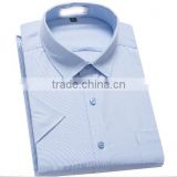 wholesale bamboo casual elbow-length sleeve shirts for men with wooden buttons