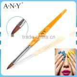 ANY Nail Art Beauty Care Acrylic Nails Design Oval Kolinsky Nail Brush