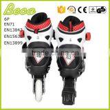 Wholesale Adjustable 4 Wheels Black Red High End Kids Roller Skate thumbnail-4