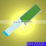122x32 STN Positive Transflective Yellow Green LCD