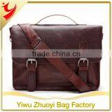 Vintage PU Leather Briefcase, Shoulder Business Laptop Bag, Messenger Bags thumbnail-1