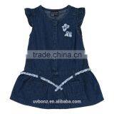 Baby Denim Dress Blue Buttoned Fastening thumbnail-1