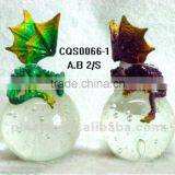 Metal Dragon With Crystal Ball Craft CQS0066