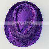 Fashion Flashing Fedora Sequin Gangster Hat Hot Jazz Hat Cap thumbnail-3