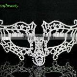 New Fashion Stunning Silver Crystal Party Mask Wholesale M2001 thumbnail-1