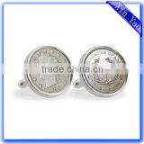 High Quality Custom Round Shaped Antique Silver Bronze Cufflink Quality Choice