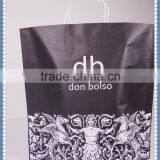 2016 New Style Design Kraft Paper Bag Eco Friendly Flexo Printing With White Twisted Patch Handle