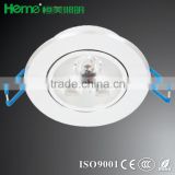 silver LED lux round 5W 7W 9W SMD ceiling recessed mount down light fixture
