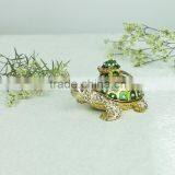 Fashion Design Cute Turtle Shaped Unique Metal Jewelry Box Set Designed by China Manufacturer