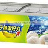 151L Small Sliding Curved Glass Top Door Ice Cream Showcase Chest Freezer Display Freezer thumbnail-6