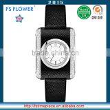 FS FLOWER - SWF059 Leather-Wrapped Watches Case Beautiful Novelty Fashion Ladies Wrist Watch thumbnail-2