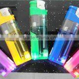 Refille- Plastic Gas Lighter With Flashlight ,color Gas