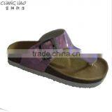 2016 Women Cork Slipper New Design Light Pink Luster Pinch With Hasps Cheap Fashion Cork Slipper