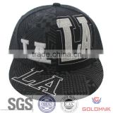 Promotional snapback cap with printing and embroidery logo