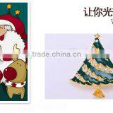 49*38mm Wholesale Christmas Colorful Crystal Tree Brooches thumbnail-4